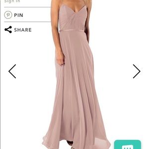 Brideside Cher Dress in “Frose”